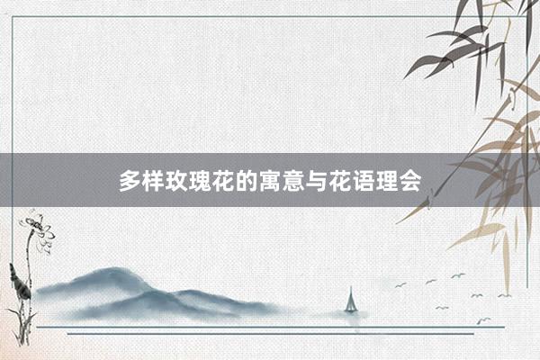 多样玫瑰花的寓意与花语理会